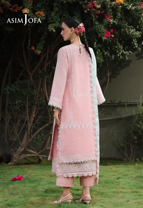 AJULC-06 Embroidered Paper Cotton 3 Pcs