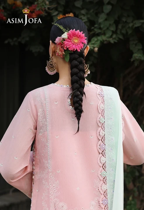 AJULC-06 Embroidered Paper Cotton 3 Pcs