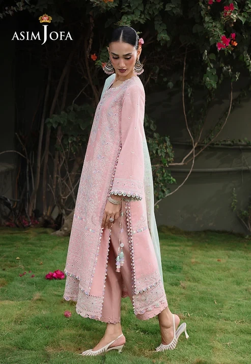 AJULC-06 Embroidered Paper Cotton 3 Pcs