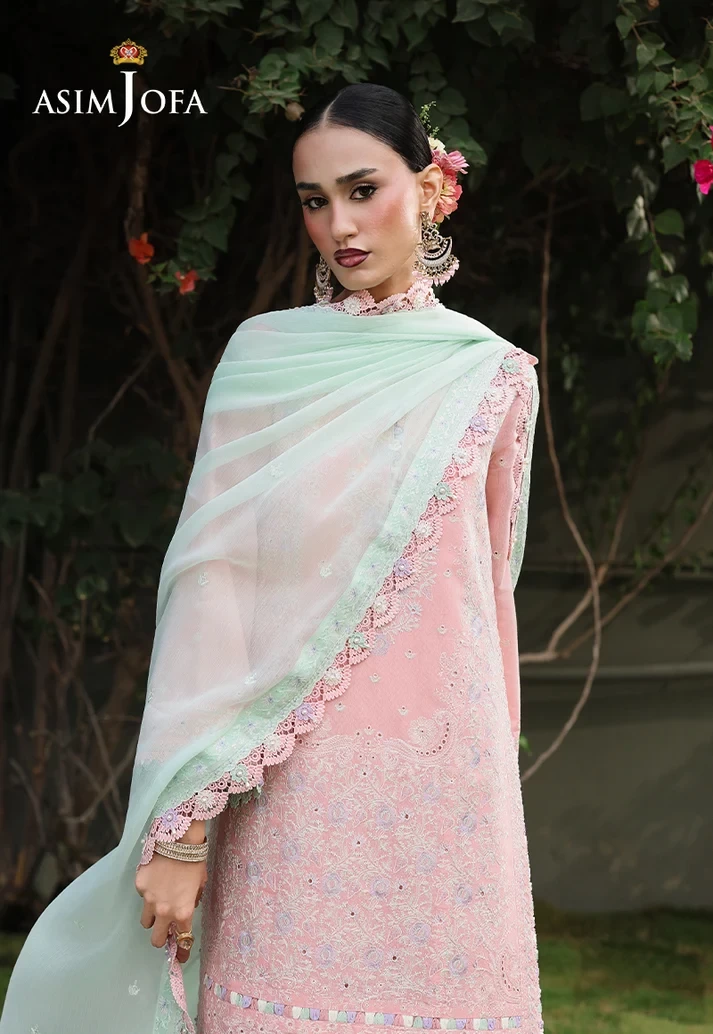 AJULC-06 Embroidered Paper Cotton 3 Pcs