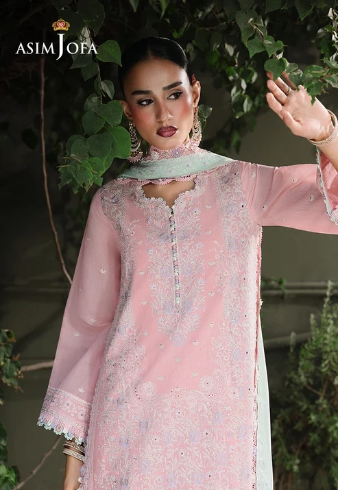 AJULC-06 Embroidered Paper Cotton 3 Pcs