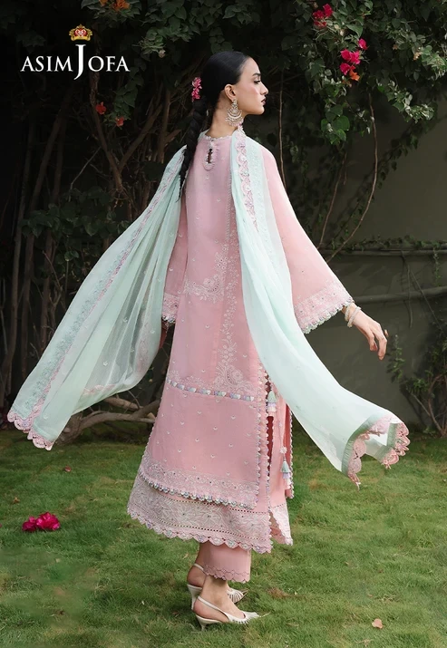 AJULC-06 Embroidered Paper Cotton 3 Pcs