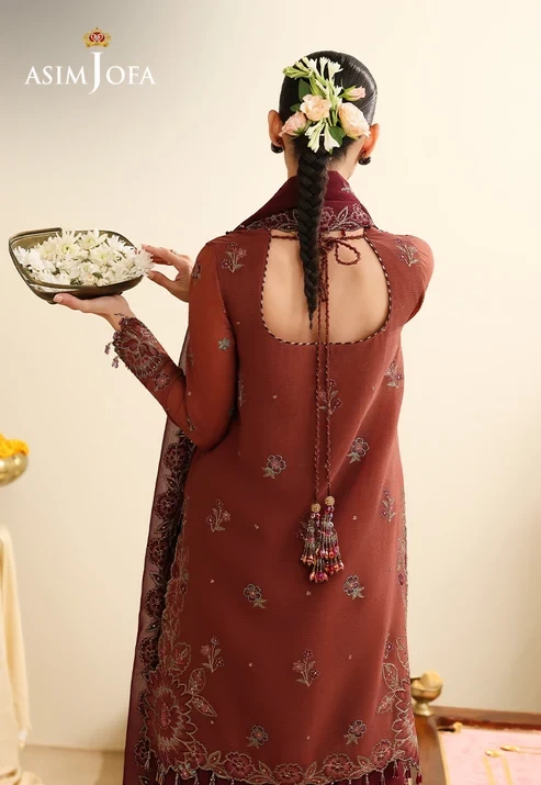 AJULIH-03 Embroidered Chiffon 3 Pcs