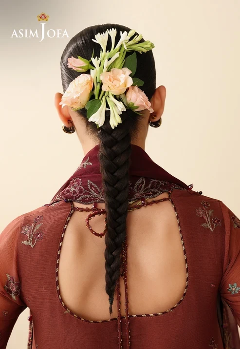 AJULIH-03 Embroidered Chiffon 3 Pcs