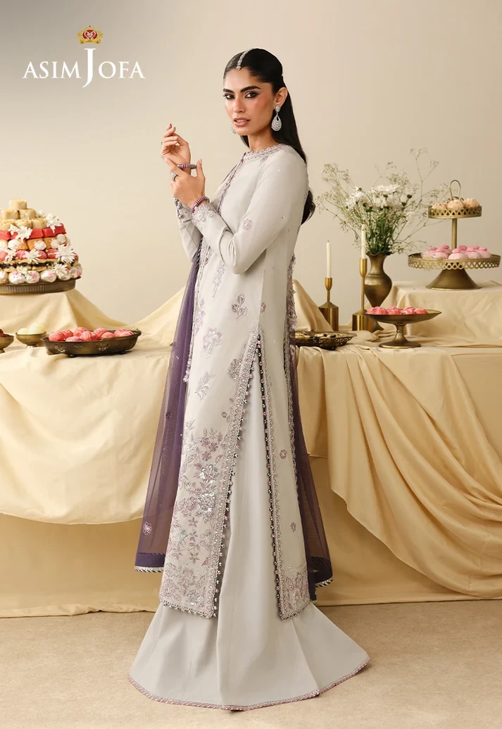 AJULIH-09 Embroidered Boski Silk 3 Pcs