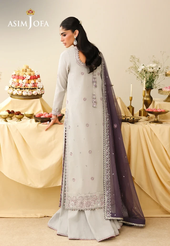 AJULIH-09 Embroidered Boski Silk 3 Pcs