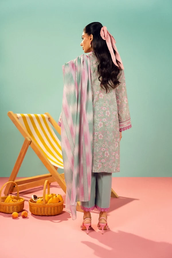 RTS | SHIRT, TROUSER & DUPATTA  -  EC341-3P26A-Green