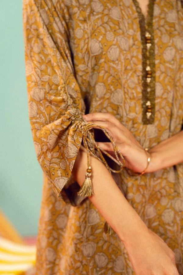 RTS | SHIRT, TROUSER & DUPATTA - EC339-3P26B-Mustard