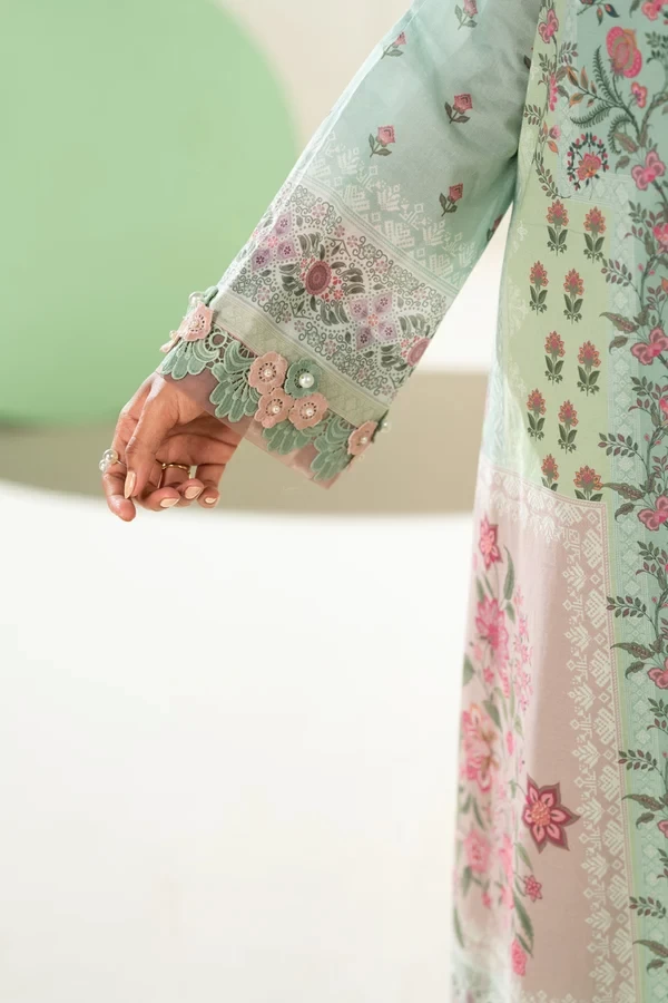RTS | SHIRT, TROUSER & DUPATTA - EC335-3P26-Green