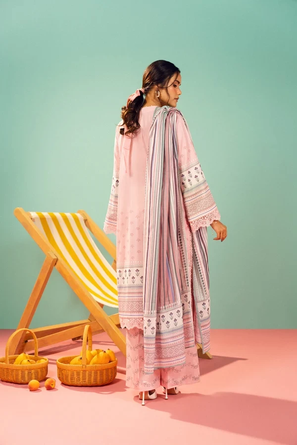 RTS | SHIRT, TROUSER & DUPATTA - EC338-3P26-Peach