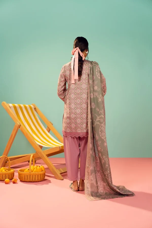 RTS | SHIRT, TROUSER & DUPATTA - EC345-3P26A-Pink