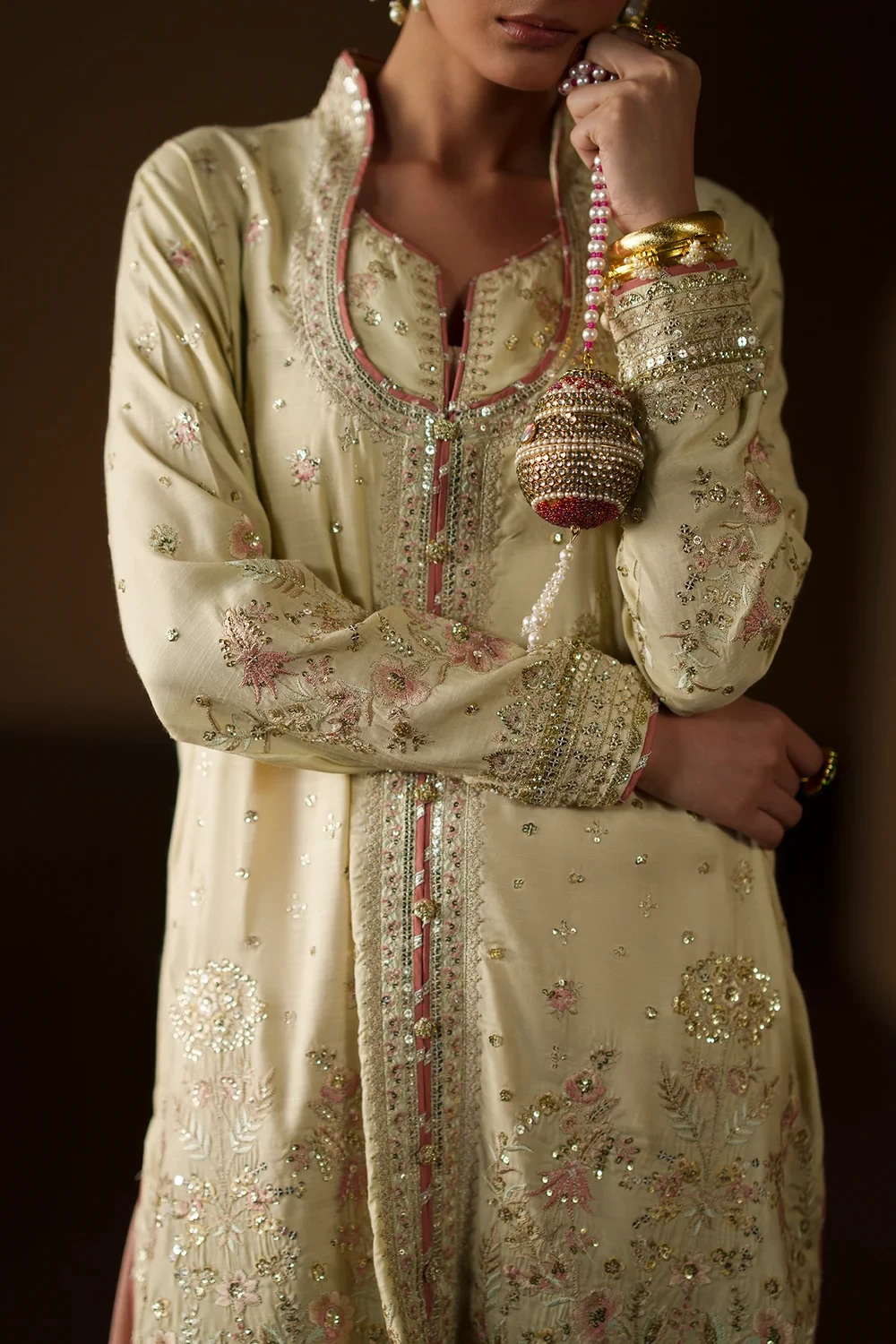 EMBROIDERED SUIT - E1225/104/110