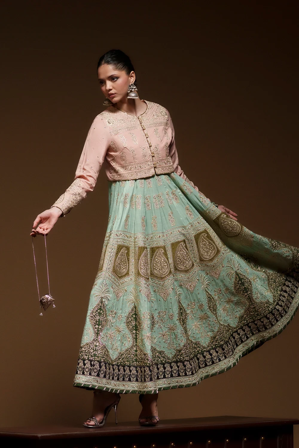 EMBROIDERED SUIT - E1074/104/315