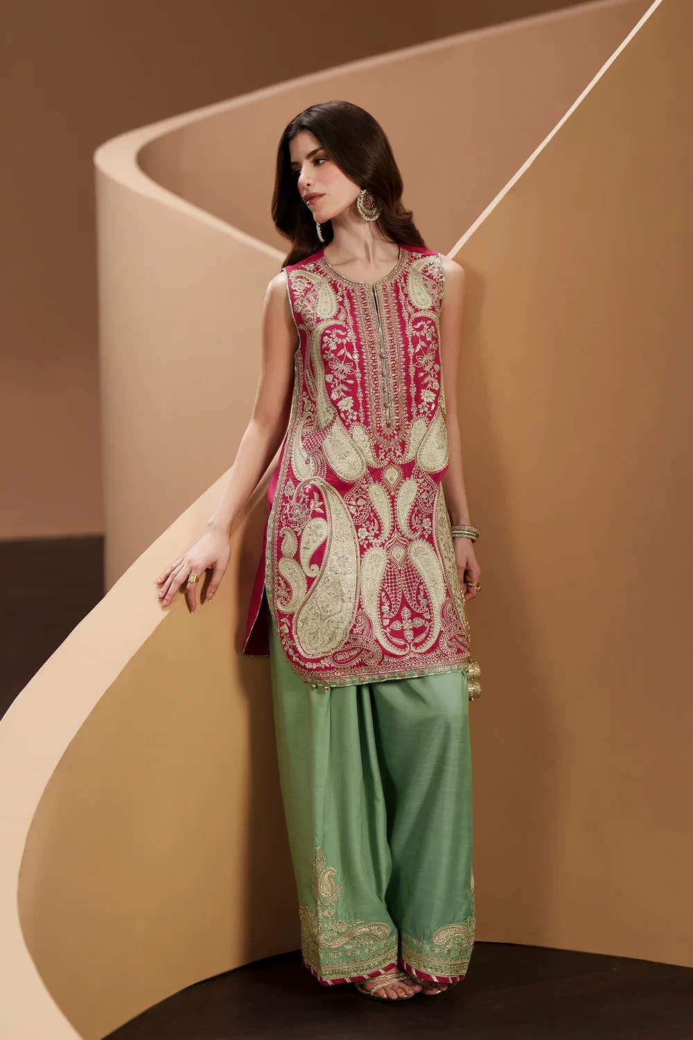 EMBROIDERED SUIT - E1211/104/405