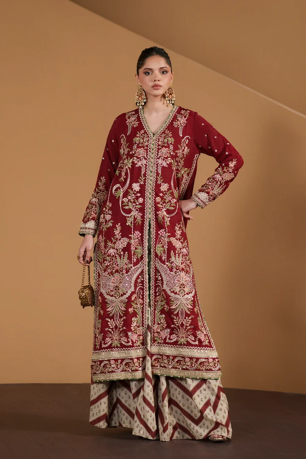 EMBROIDERED SUIT - E1212/104/306