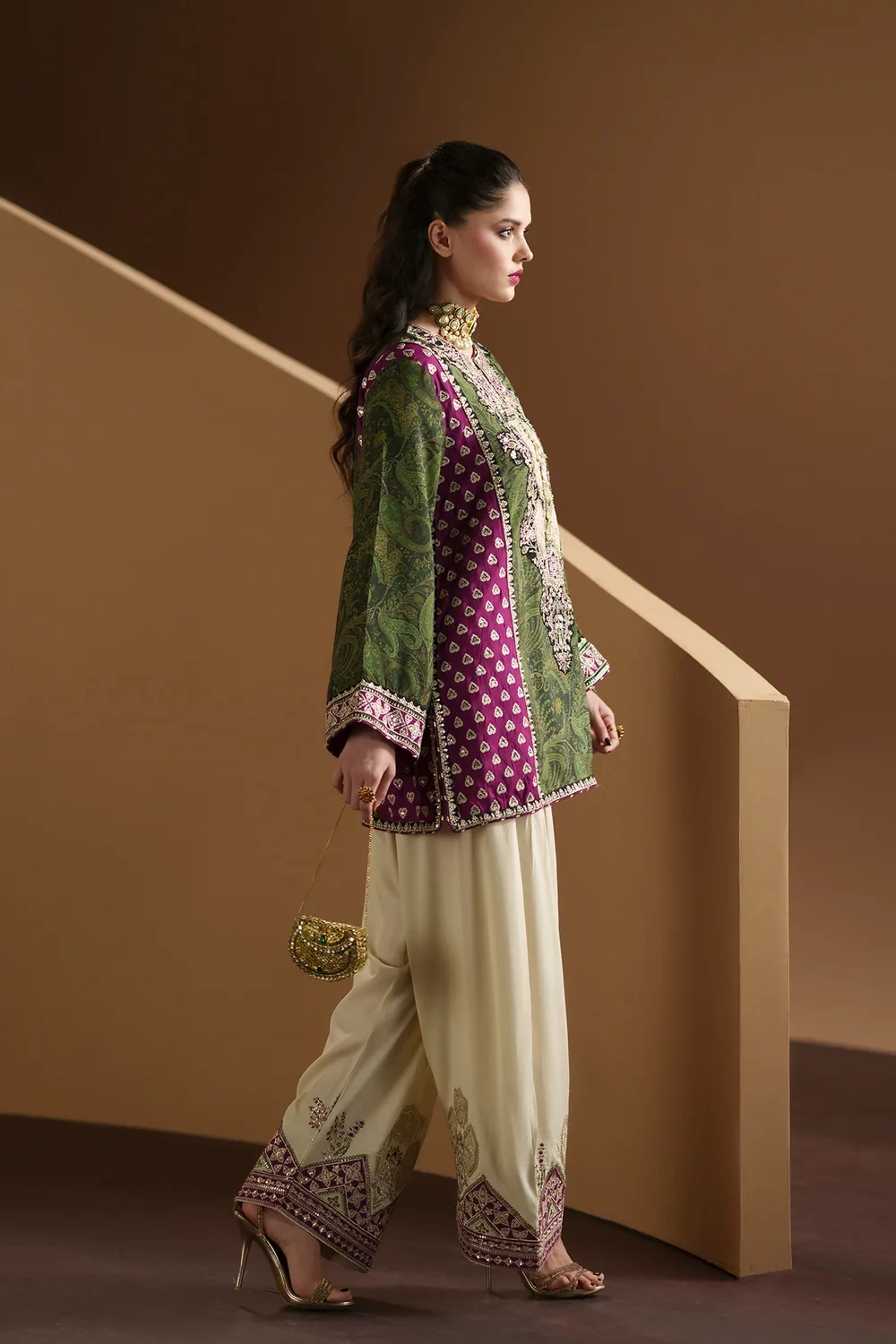 EMBROIDERED SUIT - E1227/104/119