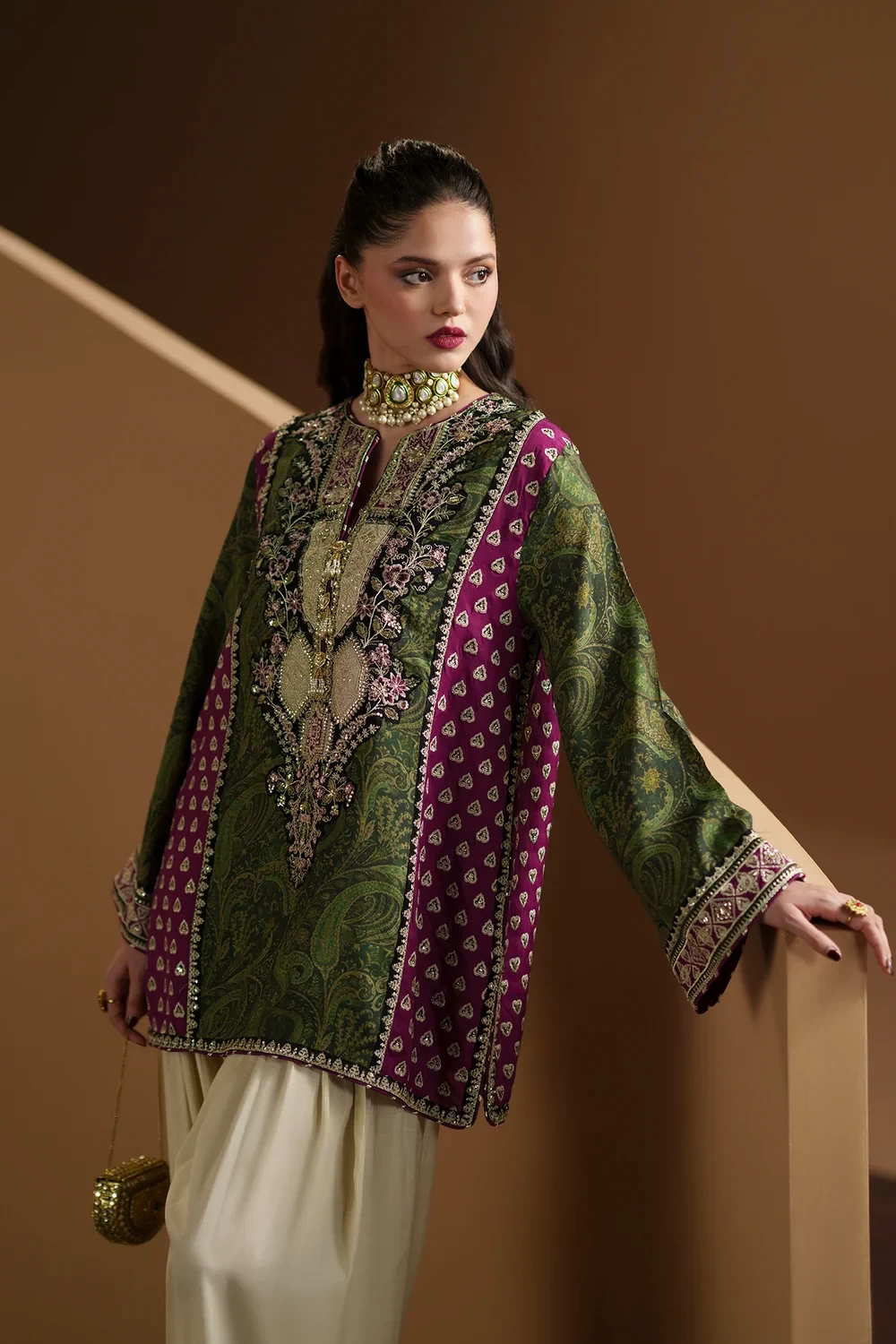 EMBROIDERED SUIT - E1227/104/119