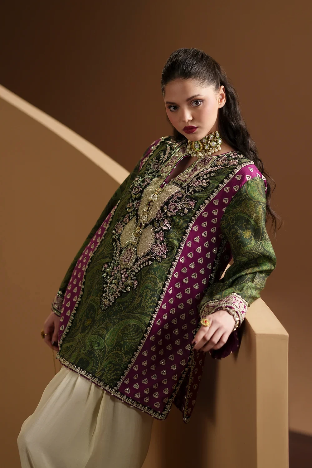 EMBROIDERED SUIT - E1227/104/119