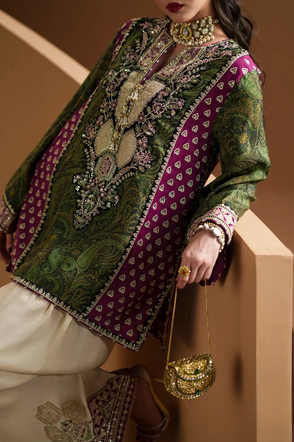 EMBROIDERED SUIT - E1227/104/119
