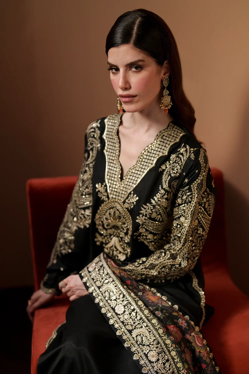 EMBROIDERED SUIT - E1127/104/902