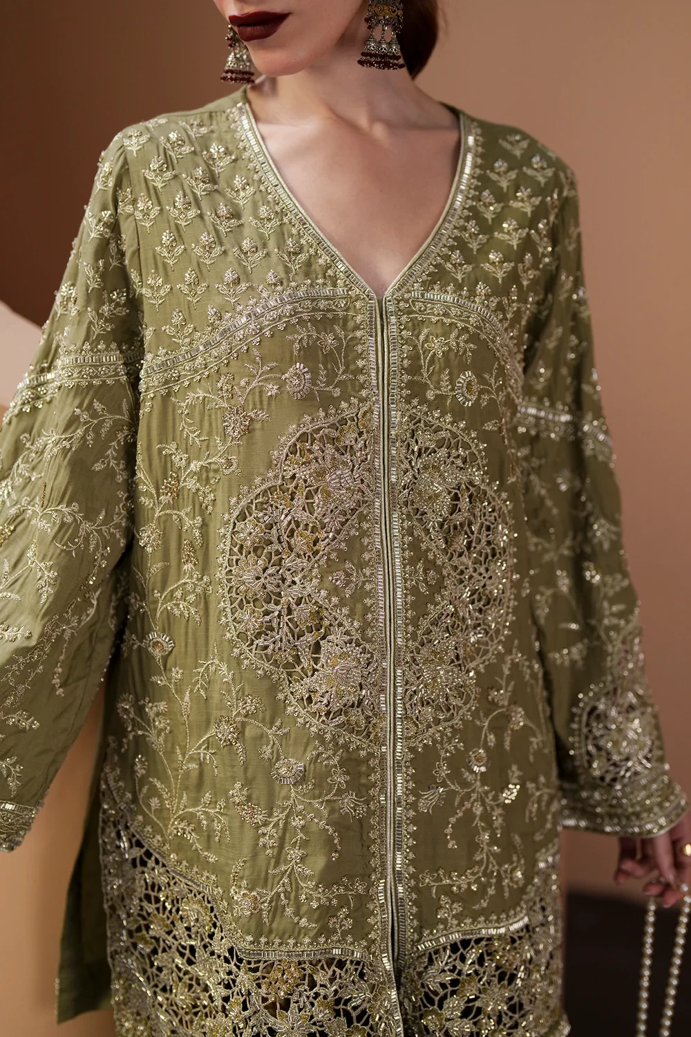 EMBROIDERED SUIT - E1140/104/121