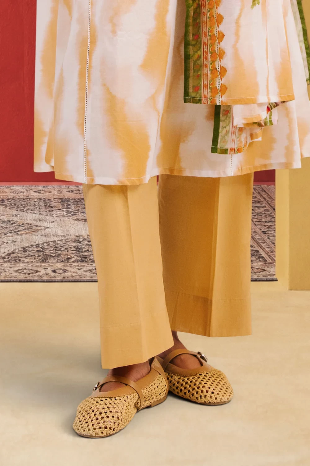 3 Piece Printed Cotton Suit with Printed Lawn Dupatta - W-FB-AP-26-479358