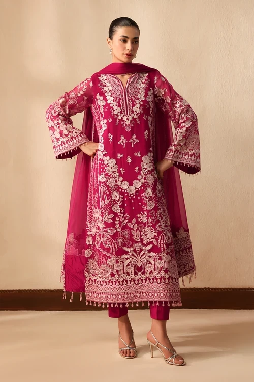 EMBROIDERED CHIFFON UF-4491