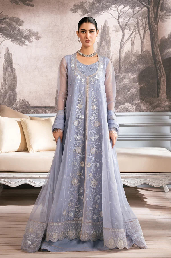 2 Piece Embroidered Organza Suit SKU: WOM24110