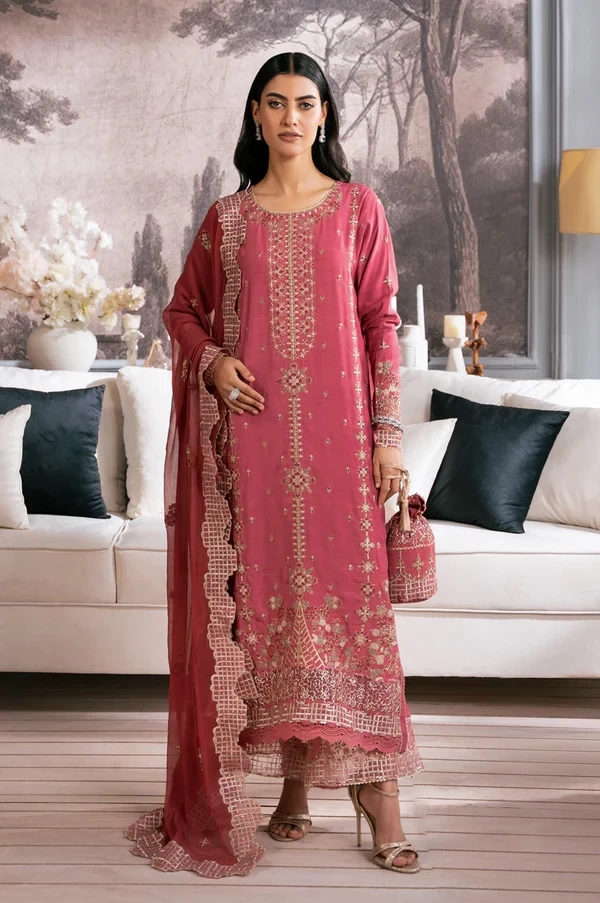 3 Piece Embroidered Organza Suit SKU: WOM34111