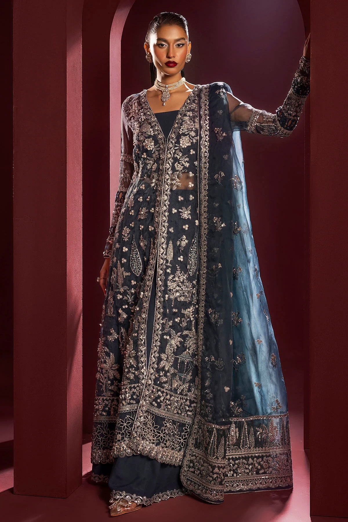 4931-YASNA EMBROIDERED ORGANZA