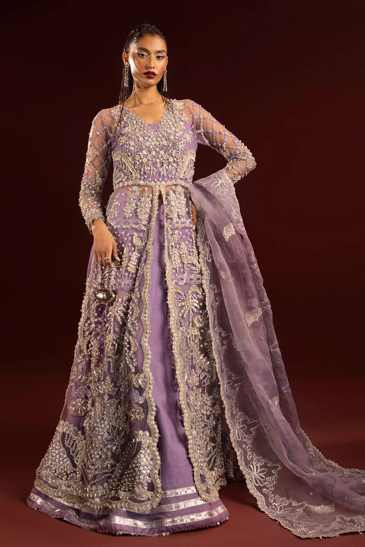 4939-YASHFA EMBROIDERED SILK NET