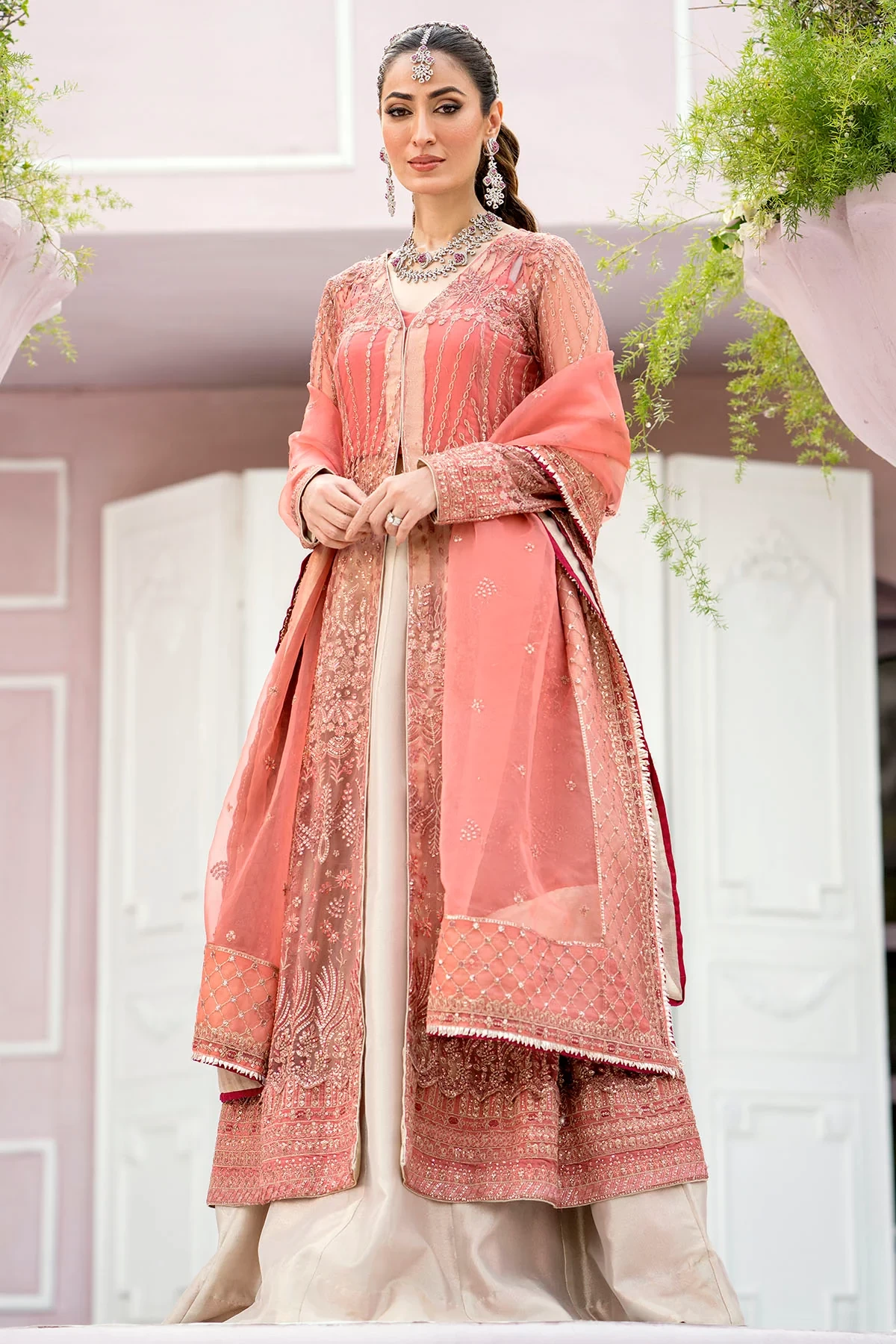 4114-AVLEY EMBROIDERED SILK NET