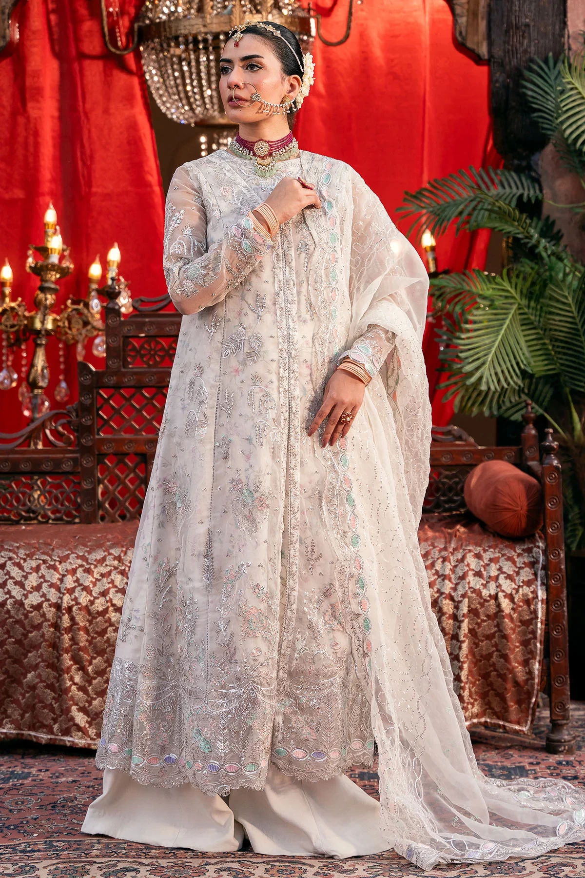4829-GULNAAR EMBROIDERED ORGANZA