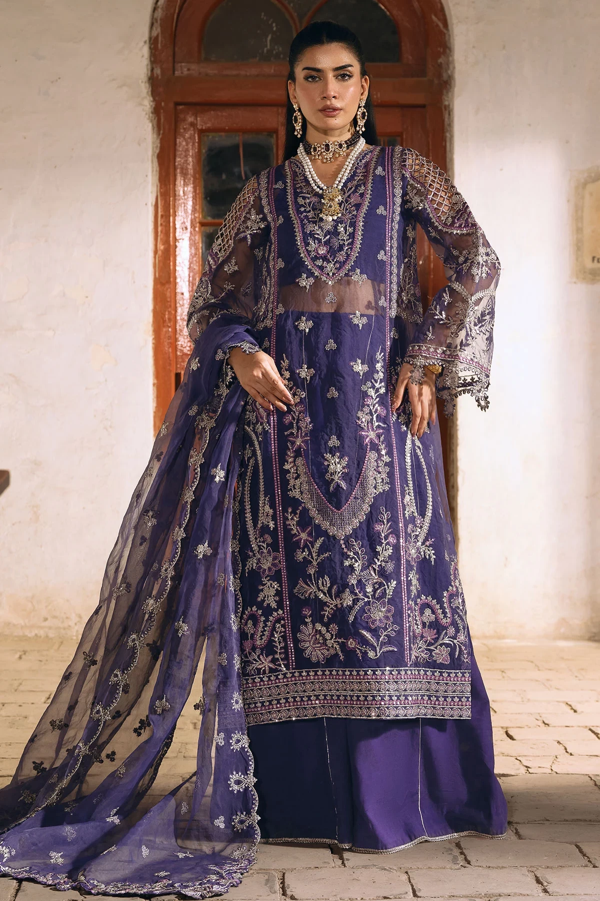 4811-DAISHA EMBROIDERED ORGANZA
