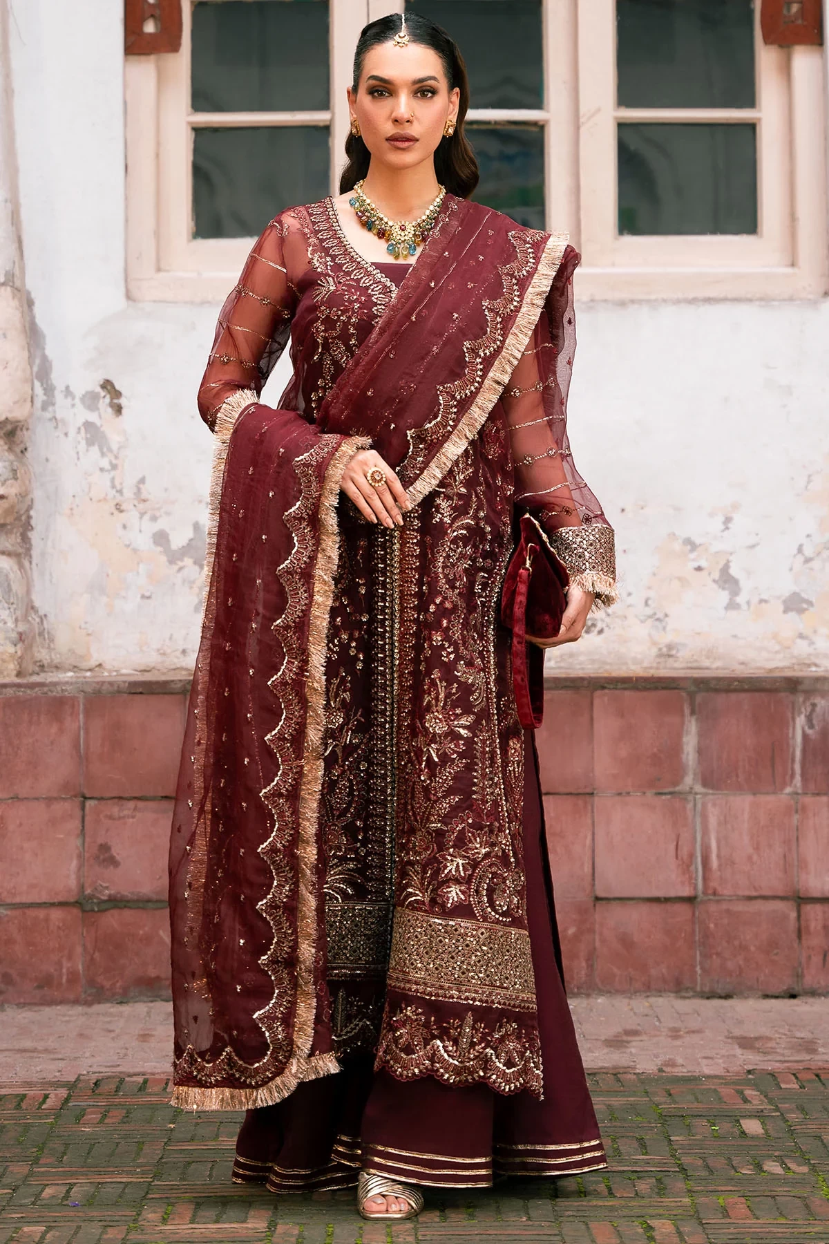 4819-HAIZA EMBROIDERED ORGANZA