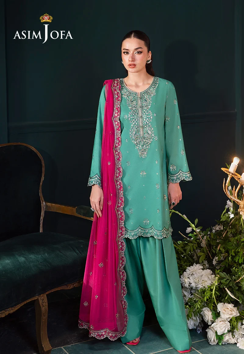 EMBROIDERED RAW SILK  -  AJLFC-04-UNS