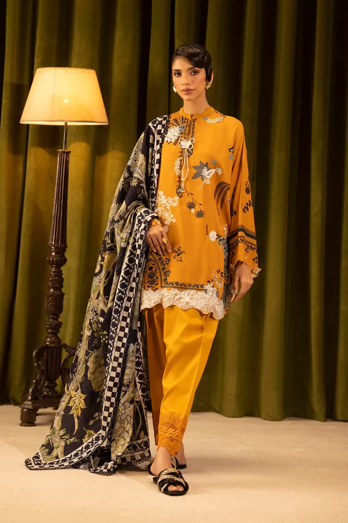 Linen Muzlin 3 Piece Suit - SKU: M253-020A-3CR
