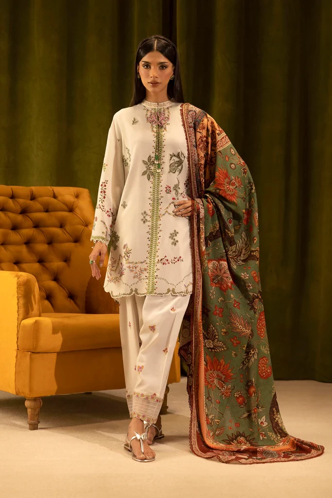 Linen Muzlin 3 Piece Suit - SKU: M253-015A-3CZ