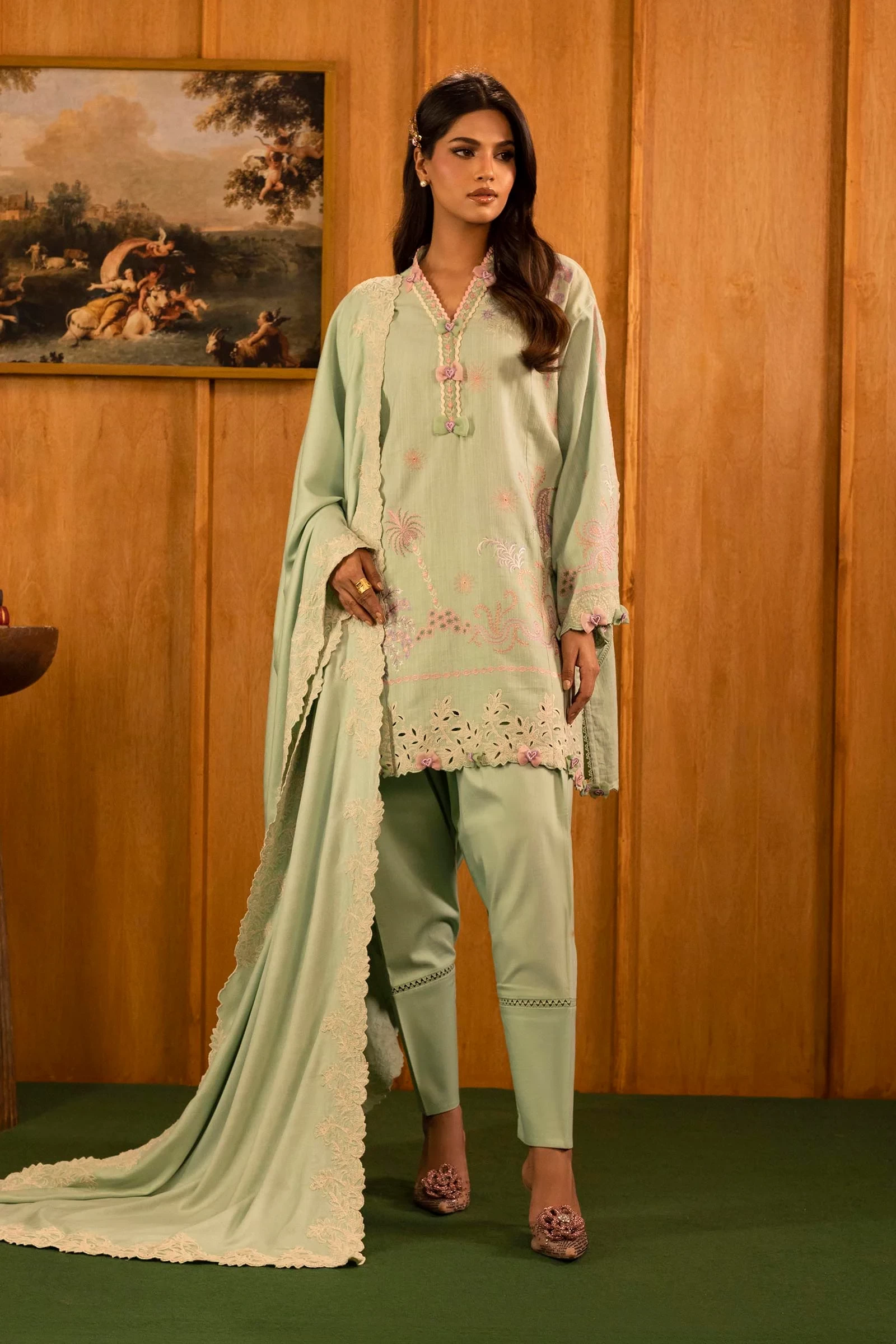 Slub Muzlin 3 Piece Suit - M253-003A-3CP