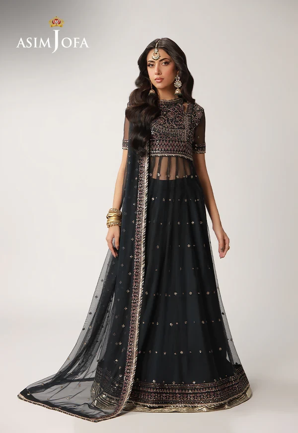 AJULO-02 Embroidered Net 3 Pcs - AJULO-02-UNS