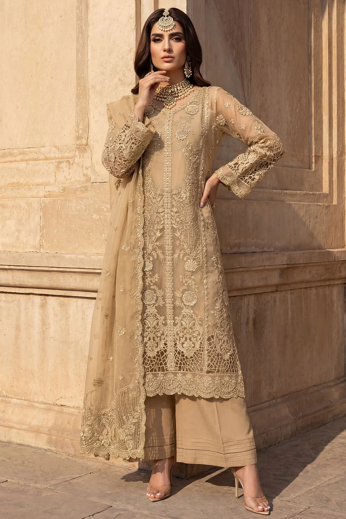5741-ELARA EMBROIDERED ORGANZA - MWU05741-999-ELARA