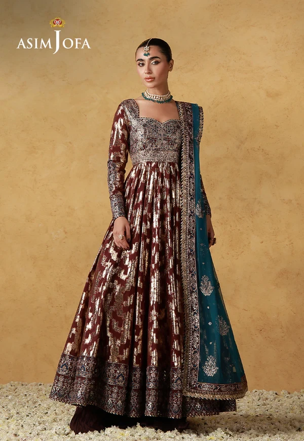 AJULN-18 Embroidered Banarasi - SKU: AJULN-18-UNS