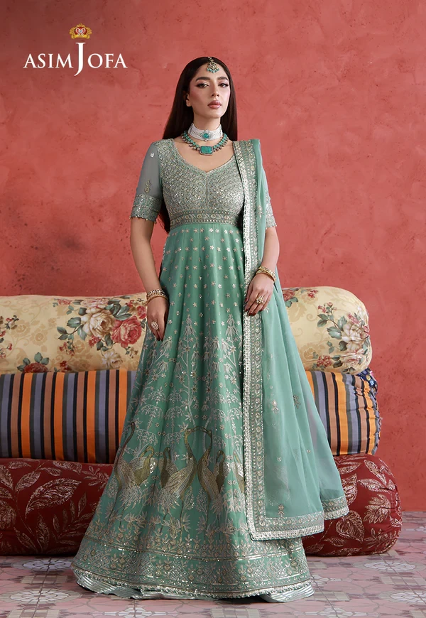 AJULN-04 Embroidered Chiffon - SKU: AJULN-04-UNS