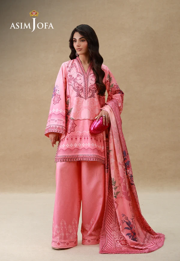 AJULSC-09 Embroidered Crepe Silk - SKU: AJULSC-09-UNS