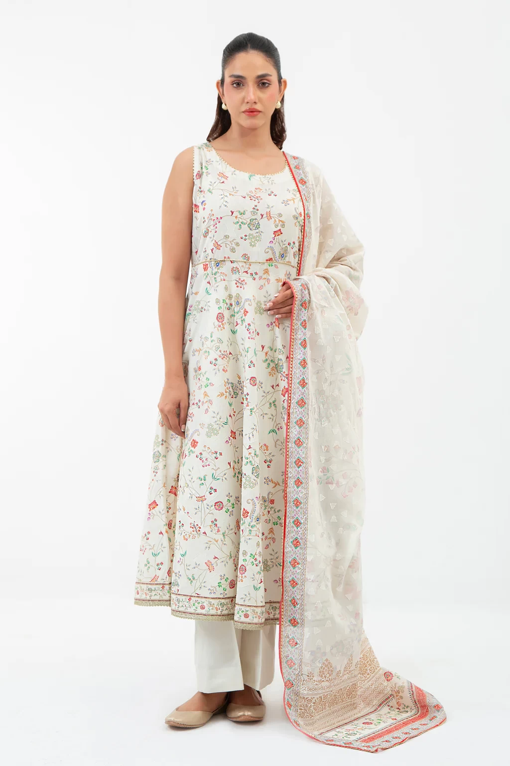 PRINTED JACQUARD 3 PIECE SUIT - WFM35685