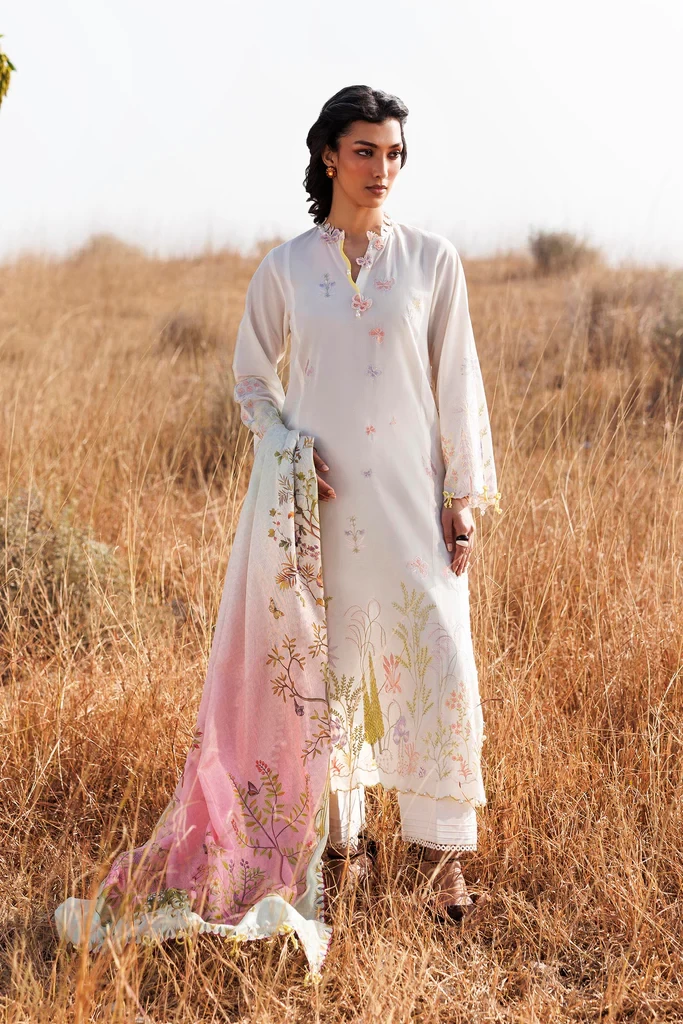 Muzlin Lawn 3 Piece Suit - SKU: M261-001A-CV