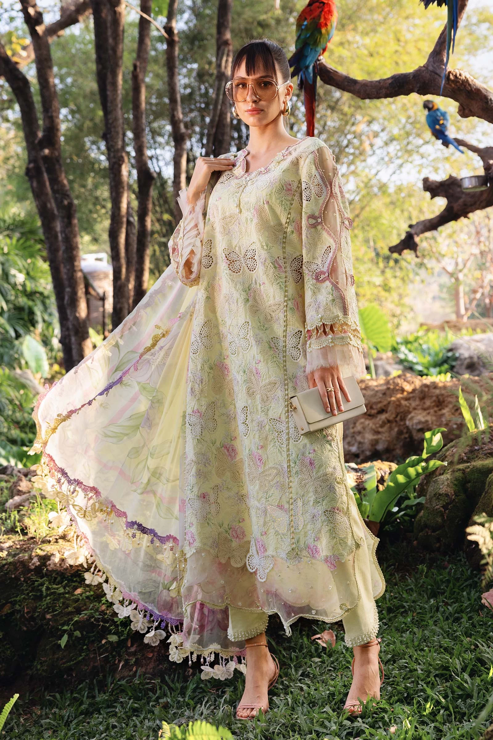 3 Piece Embroidered Lawn Suit - MPT-2901-B