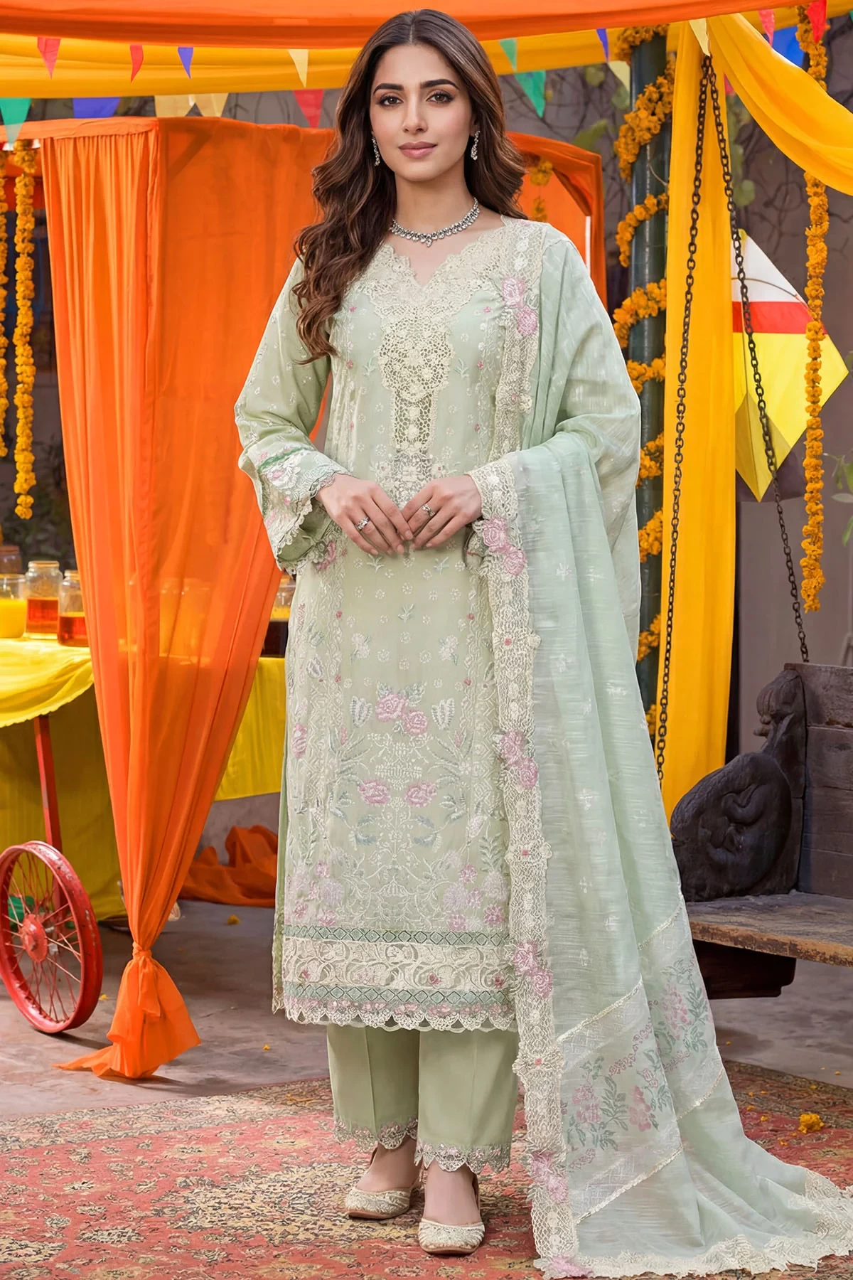 5920-MIRAE EMBROIDERED LAWN MWU05920-999-MIRAE