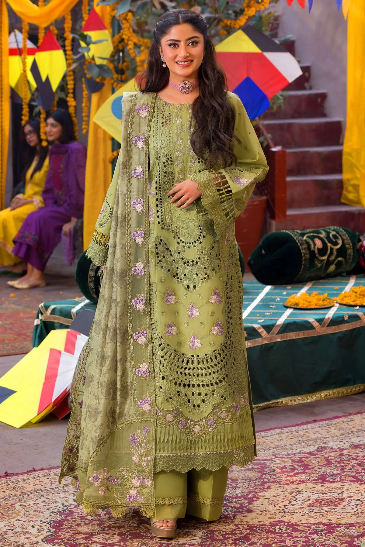 5932-NISA EMBROIDERED LAWN UNSTITCHED MWU05932-999-NISA
