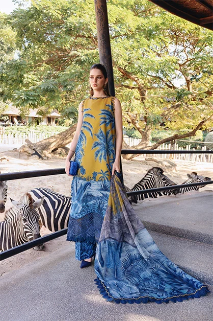 3 Piece Embroidered Lawn Suit - MPT-2911-A